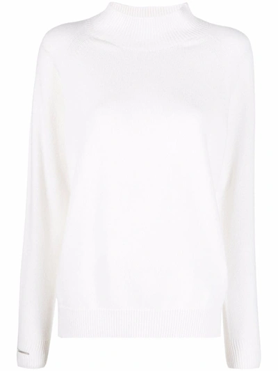 Peserico Roll-neck Knitted Jumper In Weiss