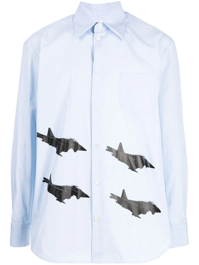 Namacheko F22 Formation Cotton-poplin Shirt In Blue | ModeSens