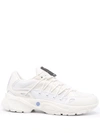 Mcq By Alexander Mcqueen Men's Aratana Mesh-leather Sneakers In Weiss