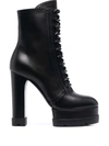 CASADEI LACE-UP ANKLE BOOTS