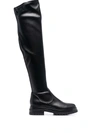 GIANVITO ROSSI QUINN LEATHER OVER-THE-KNEE BOOTS