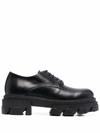 P.a.r.o.s.h Parosh Lace-up Chunky-sole Shoes In Black