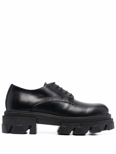 P.a.r.o.s.h Parosh Lace-up Chunky-sole Shoes In Black