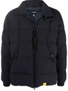 Aspesi Quilted Down Jacket In Blau