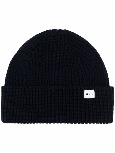 Apc New Billie Knit Beanie - Dark Navy Blue