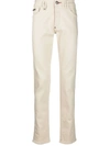 Philipp Plein Elasticated-waist Denim Jeans In Neutrals