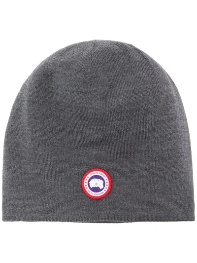 Canada Goose Wool Blend Standard Toque Hat In Grey