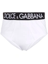 DOLCE & GABBANA HIGH-RISE LOGO-WAISTBAND BRIEFS