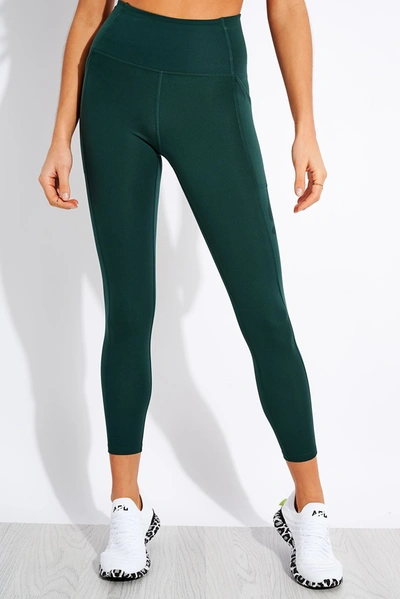 Girlfriend Collective 7/8 Pocket Leggings In Green