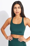 Girlfriend Collective Paloma Racerback High-impact Sports Bra In Green