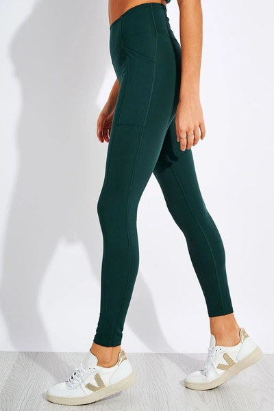 Girlfriend Collective High Waisted Pocket Legging In Green