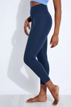 Girlfriend Collective Midnight Compressive High-rise Legging In Blue