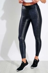 Koral Lustrous Leopard-print High-rise Stretch-jersey Leggings In Navy