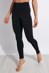 Girlfriend Collective Float Long High-rise Recycled Polyester-blend Leggings In Black