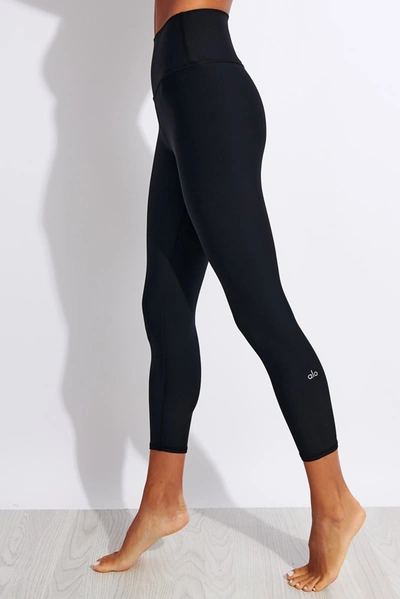 Alo Yoga High Waisted Airlift Capri In Black