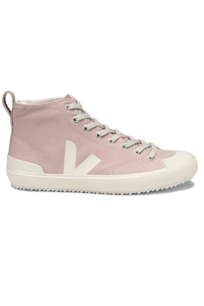 Veja Nova High Top Canvas Trainers - Babe Pierre In Pink