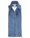 Veronica Beard Wool-cashmere Striped Jacket Dickey In Medium Wash Denim