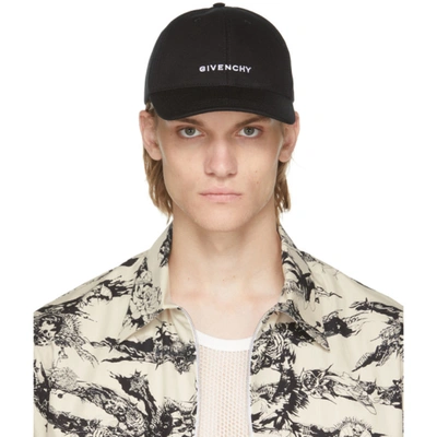 Givenchy Embroidered Logo Cap In Black