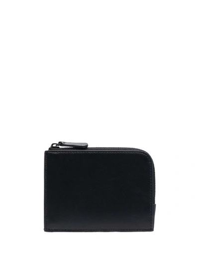 Common Projects Logo-lettering Leather Wallet In Black