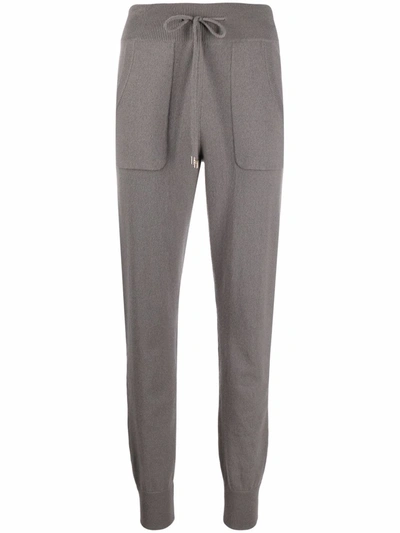 Malo Cashmere-blend Knit Trackpants In Grey