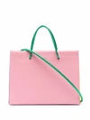 MEDEA COLOUR-BLOCK LEATHER TOTE BAG