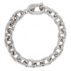 PACO RABANNE SILVER XL LINK STRASS NECKLACE