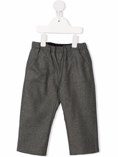 Bonpoint Babies' Slim-cut Tailored Trousers In 灰色