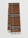 Burberry Check-pattern Cashmere-blend Scarf In Archive Beige/birch Brown