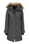 Canada Goose Lorette Hooded Down Parka With Genuine Coyote Fur Trim In Graphite