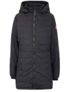 CANADA GOOSE CANADA GOOSE LOGO PATCH HOODED DOWN COAT