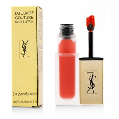 Saint Laurent Tatouage Couture Liquid Matte Lip Stain 6ml/0.2oz #13 - True Orange - Bright Coral In Orange,pink