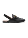GUCCI PRINCETOWN HORSEBIT LEATHER SLIPPERS