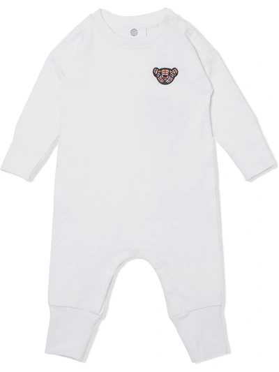 Burberry Babies' Kids Thomas Bear Two-piece Set (1-18 Months) In Bianco