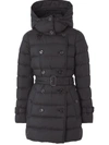 Burberry Detachable-hood Padded Coat In Black