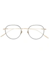 Gentle Monster Yona 031(bk) Round-frame Glasses In 金色