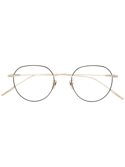 Gentle Monster Yona 031(bk) Round-frame Glasses In 金色