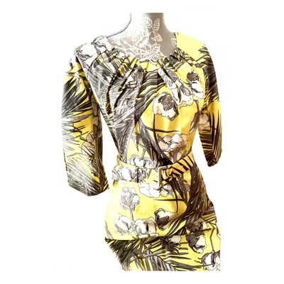 Pre-owned Samantha Sung Mid-length Dress In Yellow