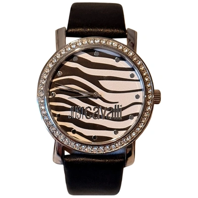 Pre-owned Just Cavalli Watch In Black