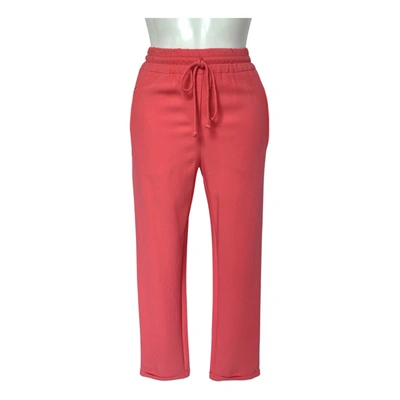 Pre-owned Stella Mccartney Straight Pants In Pink