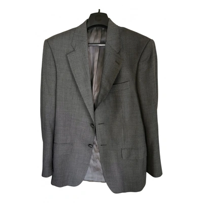 Pre-owned Saint Laurent Wool Vest In Grey