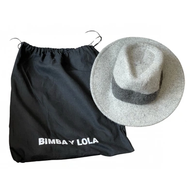 Pre-owned Bimba Y Lola Wool Cap In Grey