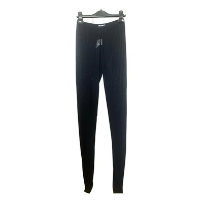 Pre-owned Douuod Leggings In Black