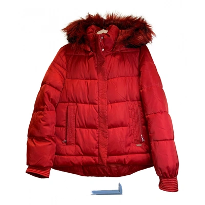Pre-owned Guess Coat In Red