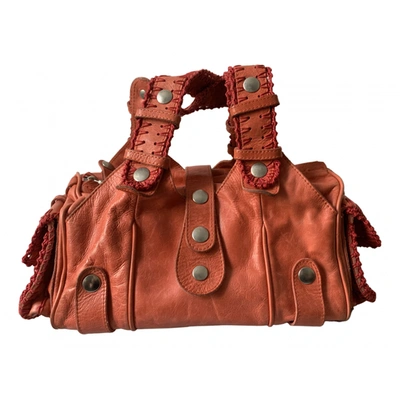 Pre-owned Chloé Silverado Leather Handbag In Orange