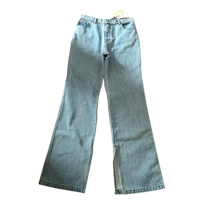 Pre-owned Nanushka Straight Jeans In Blue