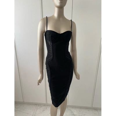 Pre-owned Moschino Mid-length Dress In Black