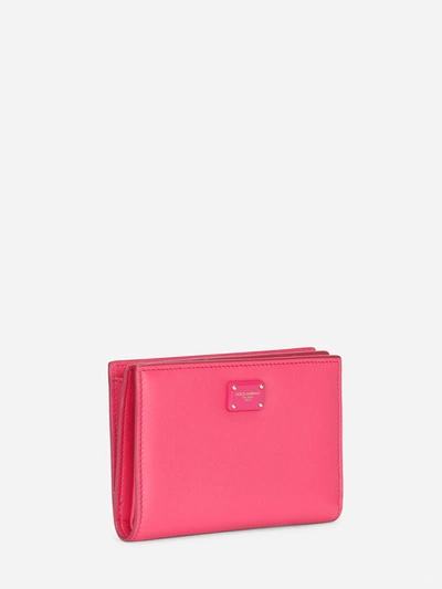 Dolce & Gabbana Dolce E Gabbana Women's Fuchsia Leather Wallet In Pink