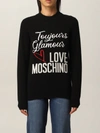 LOVE MOSCHINO SWEATER LOVE MOSCHINO SWEATER IN WOOL BLEND WITH LOGO,WSD2111X1434 C74