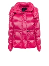 Fay Hooded Padded Down Jacket In Fuxia