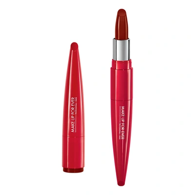 Make Up For Ever Rouge Artist Shine On Lipstick 338 Energized Maroon 0.1 oz/ 3.2 G